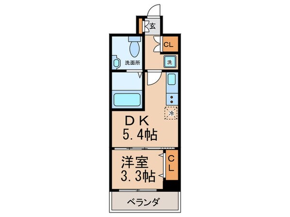 La CASA天王寺の物件間取画像